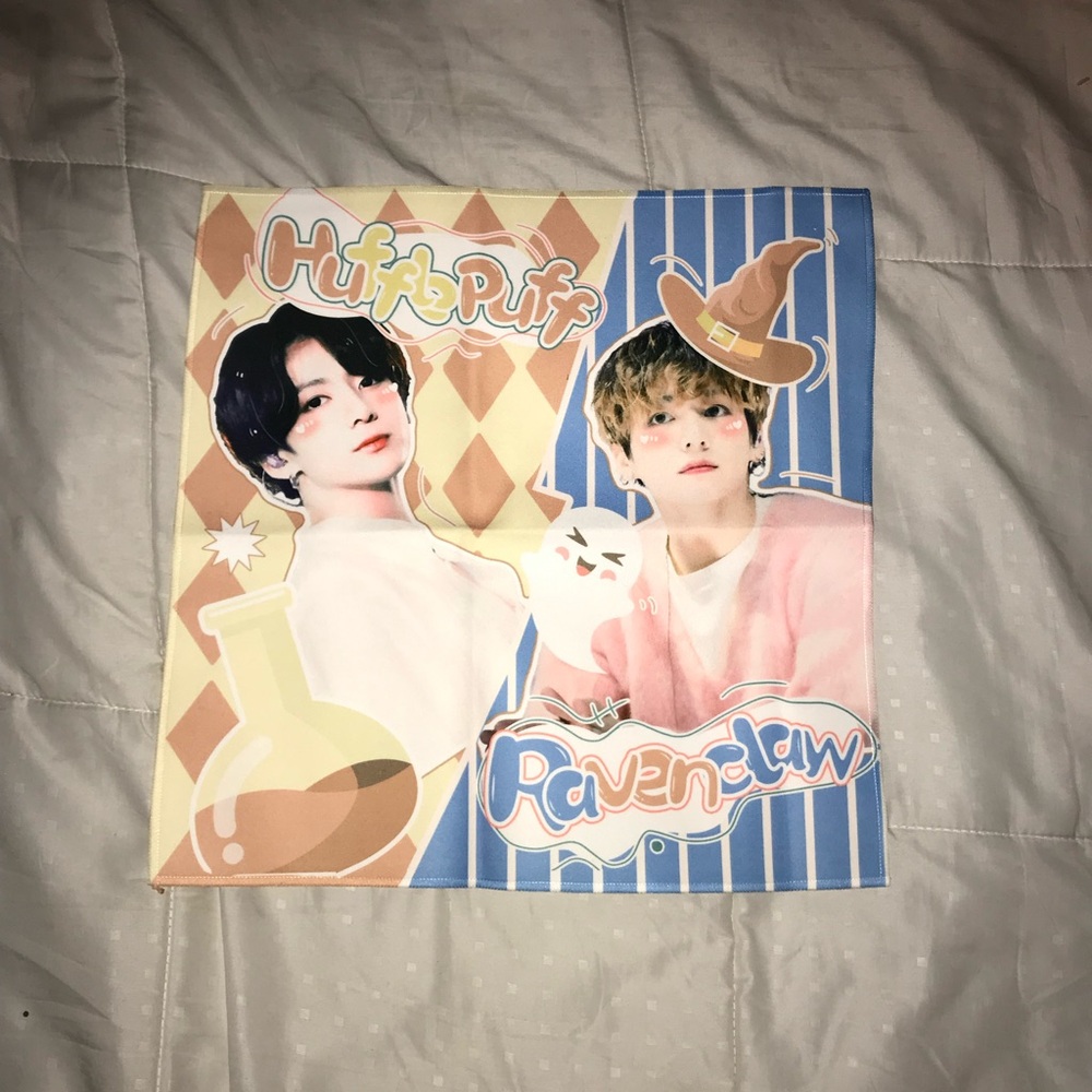 BTS JUNGKOOK Hufflepuff Themed Decorative Poster Fabric